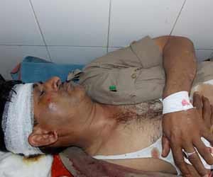 attack on up police in kaushambi.