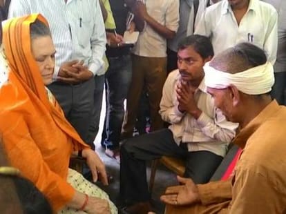 Sonia Gandhi speaks about absence of Rahul Gandhi.