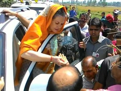 Sonia Gandhi speaks about absence of Rahul Gandhi.