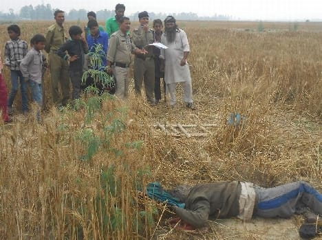 Of old decaying body was found