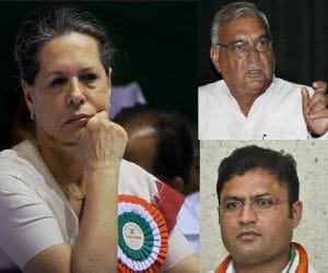 rebellion in haryana congress, bhupinder singh hooda Vs ashok tanwar