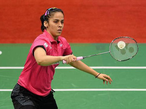 saina nehwal win first set in indian open