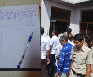 wrote suicide note and rape victim killed herself