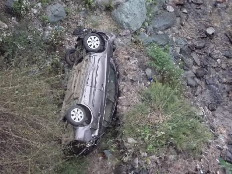 Car falls into river