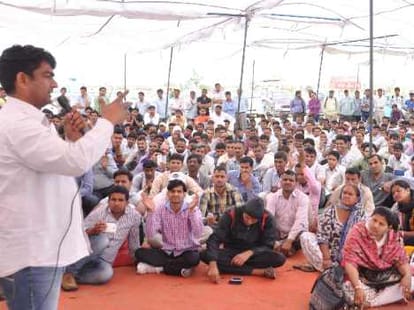 eligiable teacher protest against chief minister haryana