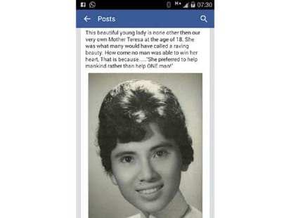 mother teresa in young age