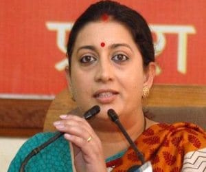 narendra modi minister samriti irani tempered after watching media