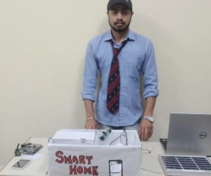 voice sms technique to switch on heater and tv.