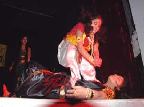 Ladies awareness drama do in Bhu mahila mahavidyalaya