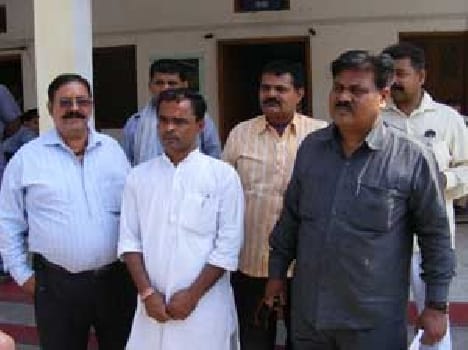 Babu was caught red-handed taking bribe