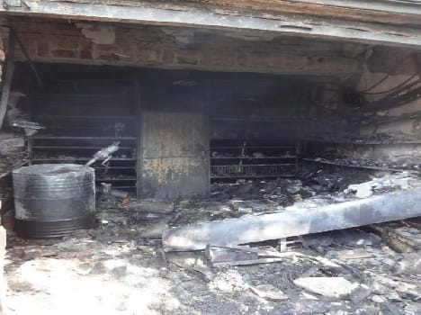 Great Fire of spare parts store