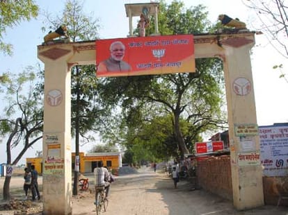 Politics on development of PM Modi village.