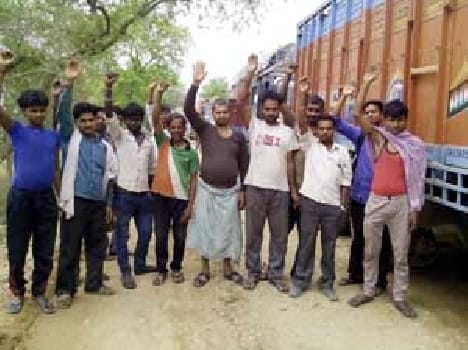 Truck drivers agitation