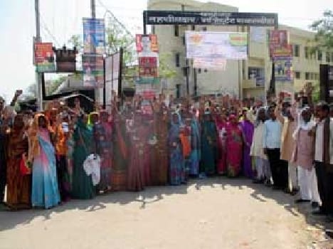 The villagers agitation