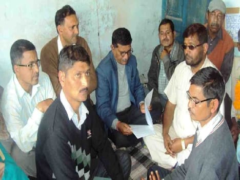 Beating villagers returning officer