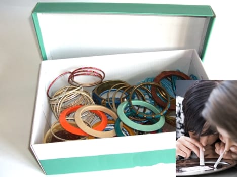 drug smuggling in bangles box.