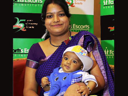 Successful open heart surgery of infant in delhi