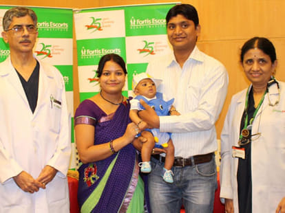 Successful open heart surgery of infant in delhi