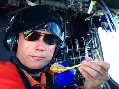 pilot in the solar cockpit