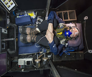 pilot in the solar cockpit