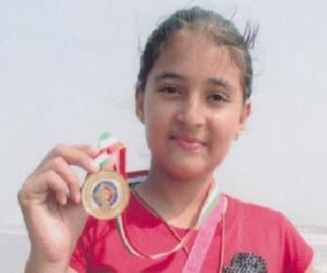 10 year old gold medalist karnal girl archer ridhi