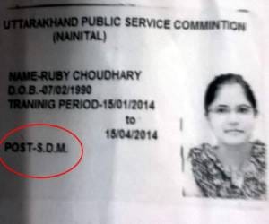 report revealed fake IAS ruby's fraud.