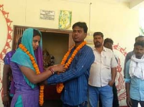 Police said the couple got married in station