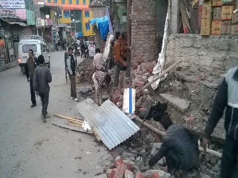 Encroachment demolished in Silthom
