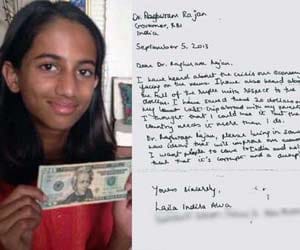 small girl wrote a letter to raghuram rajan