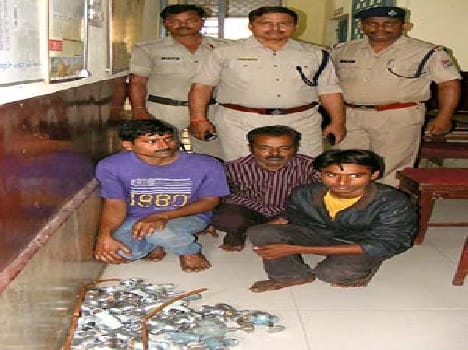Railway employees caught stealing with law