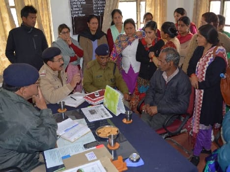 A young woman in police station to recover performance Tllital