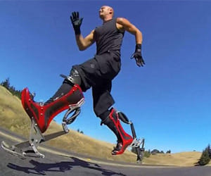 Bionic boots let you run as fast as a bike
