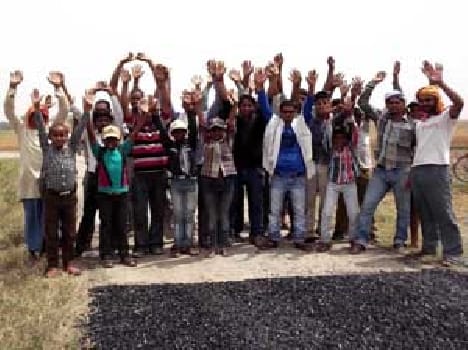 Villagers protest action was prevented