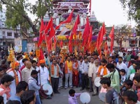 Hanumat grand procession turned anniversary