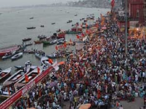 Croud In Dasashwmedh Ghat Ocasion of Chadra Grahan