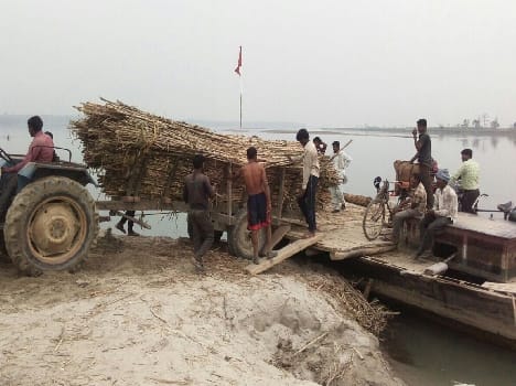 Nepal border smuggling of sugar cane swing