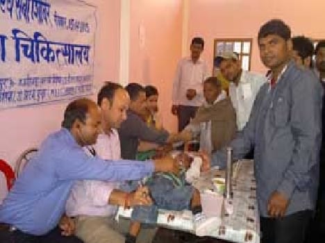 120 patients examined at camp