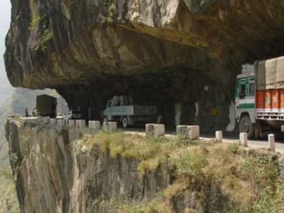 India threatened closure of Tibet road due to landslide.