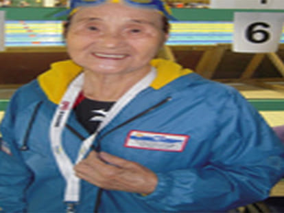 100 year old woman swims 1500 metres