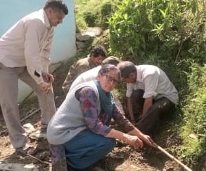 teacher arrange water for student in kotdwar.