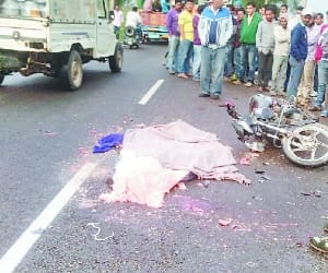 accident in una one died.