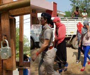college students arrested a resort near gajraula