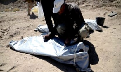 found 1700 soldier graves after IS attack