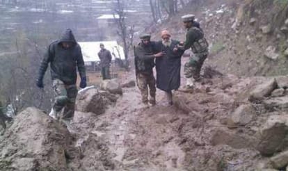 all about, bad weather conditins in J&K
