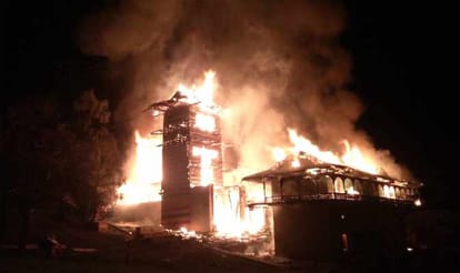 fire at sangchul mahadev temple kullu.