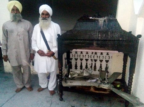 Hightension line fire breaks gurdwara