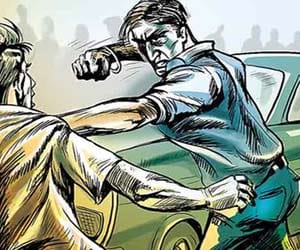 beating bus driver becuse he did not give side