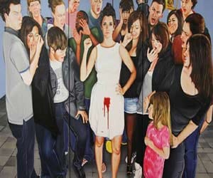 'Come and see the blood on my skirt' rally in DU
