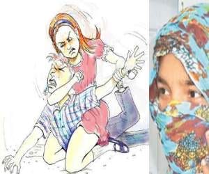 girl beated bruetly to policeman son due to tease sister