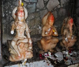  Alcoholics in fights Broken statue temple
